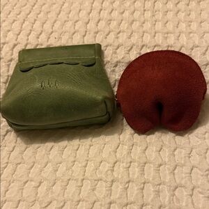 Portland Leather Goods Duo—- Red Pa da Fortune Cookie (not KC) & Cucumber Penny